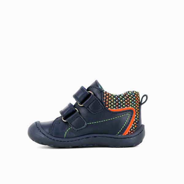 Pablosky Botas De Bebé Niño StepEasy 018120 De Piel Color Azul Marino