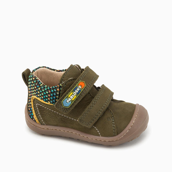 pablosky Botas de bebé niño StepEasy 018190 de piel color verde