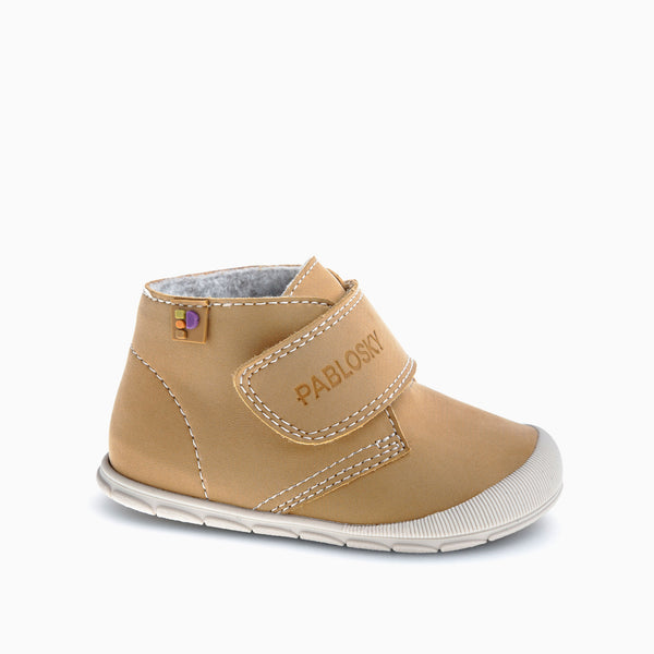 pablosky Botas de Bebé Unisex color Amarillo con Cierre adherente 059987