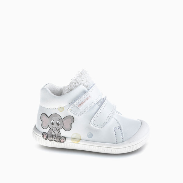 pablosky Botas de Bebé Unisex color Blanco con Cierre adherente 061205