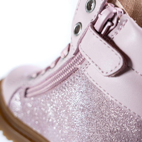 Pablosky Botas De Niña Color Rosa Con Cordones Y Cremallera 445175