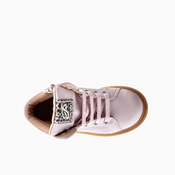 Pablosky Botas De Niña Color Rosa Con Cordones Y Cremallera 445175