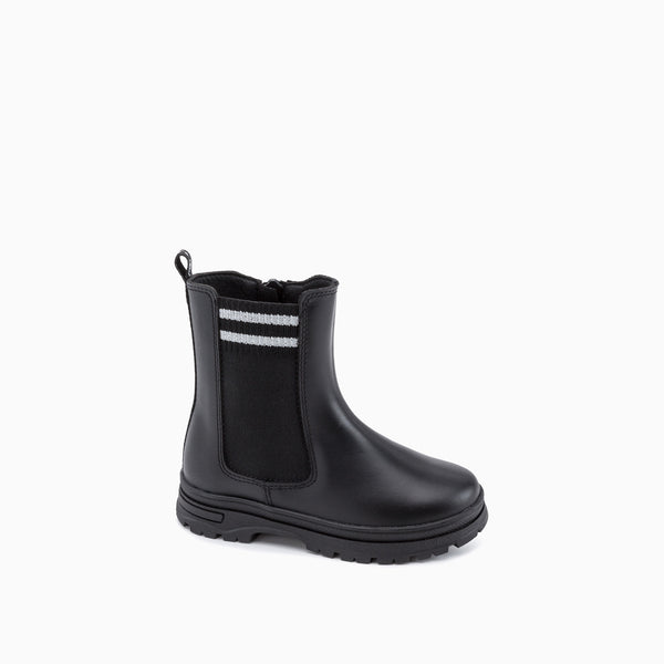 pablosky Botas de niña Pablosky 413110 de piel color negro