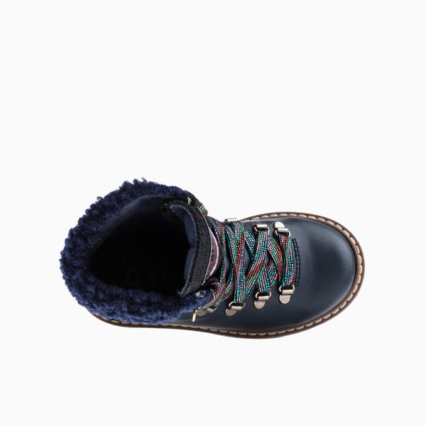 Pablosky Botas De Niña Pablosky Color Azul De Leader-tech Con Cordones Y Cremallera 434525