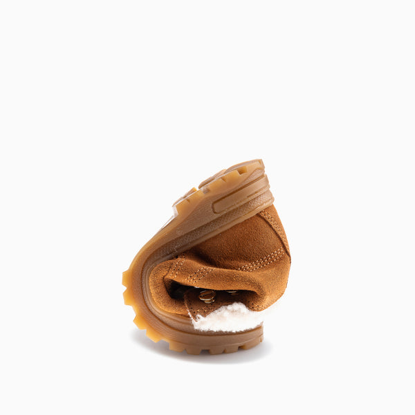 Pablosky Botas De Niña Pablosky Color Marrón De Piel Con Cordones Y Cremallera 433248