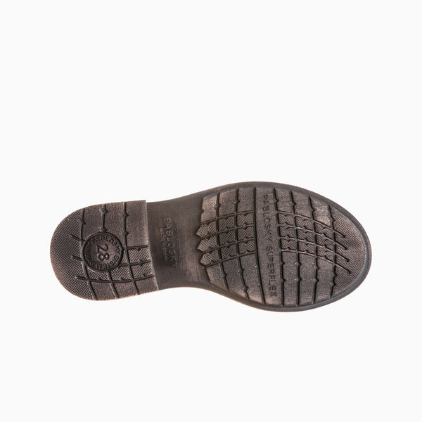 Pablosky Botas De Niña Pablosky Color Marrón De Piel Con Cremallera 435536