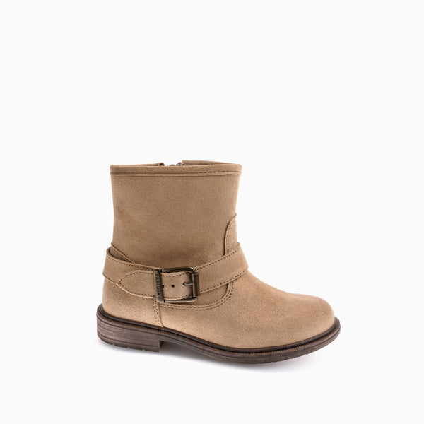 pablosky Botas de Niña Pablosky color Marrón de Piel con Cremallera 435536