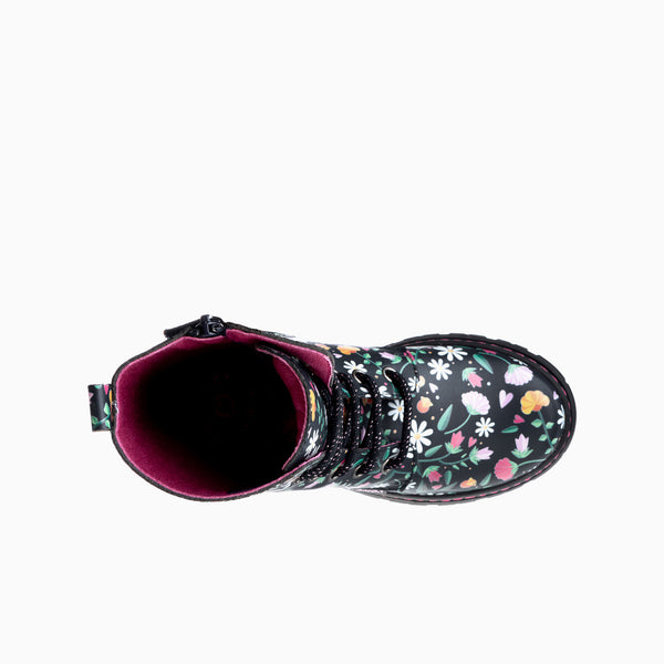 Pablosky Botas De Niña Pablosky Color Negro De Leader-tech Con Cordones Y Cremallera 434015