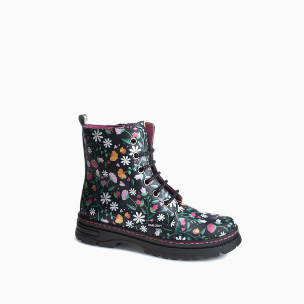 pablosky Botas de Niña Pablosky color Negro de Leader-tech con Cordones y cremallera 434015