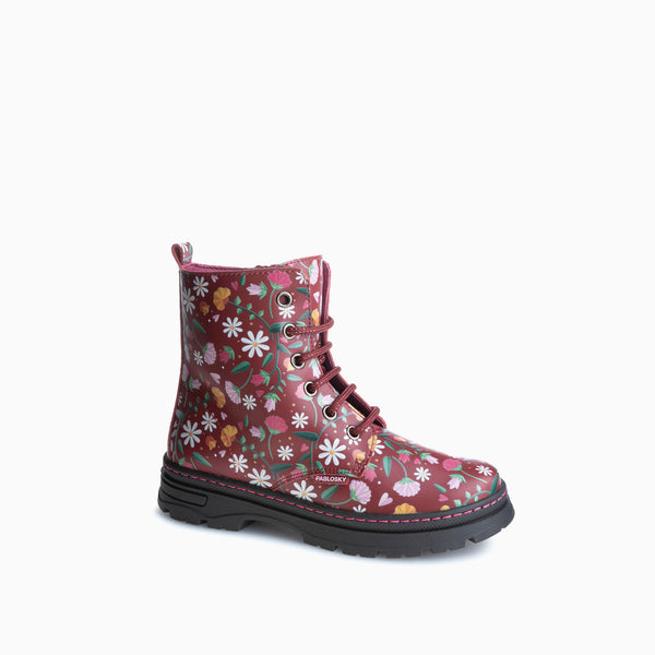 pablosky Botas de Niña Pablosky color Rojo de Leader-tech con Cordones y cremallera 434065