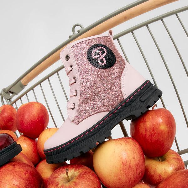 Pablosky Botas De Niña Pablosky Color Rosa De Leader-tech Con Cordones Y Cremallera 433975