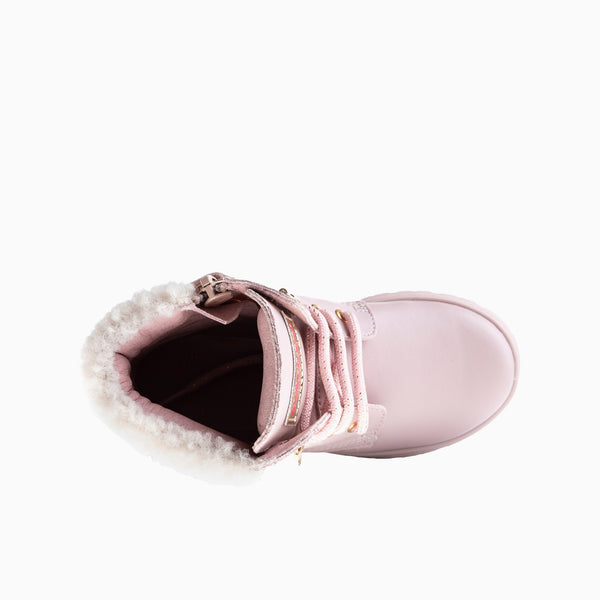 Pablosky Botas De Niña Pablosky Color Rosa De Leader-tech Con Cordones Y Cremallera 433175