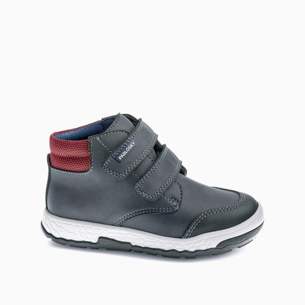 pablosky Botas de Niño color Gris con Cierre adherente 515351 pablosky Botas de Niño color Gris con Cierre adherente 515351