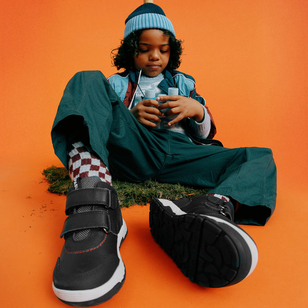 Pablosky Botas De Niño Pablosky Color Azul De Piel Y Textil Técnico Con Cierre Adherente 515723