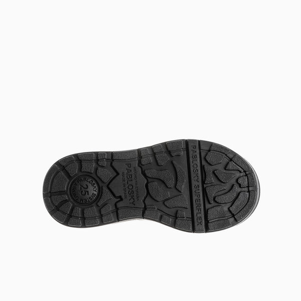 Pablosky Botas De Niño Pablosky Color Gris De Piel Y Textil Técnico Con Cierre Adherente 515733