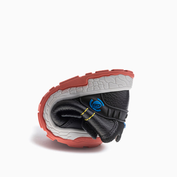 Pablosky Botas De Niño Pablosky Color Negro De Piel Y Textil Técnico Con Cierre Adherente 515713