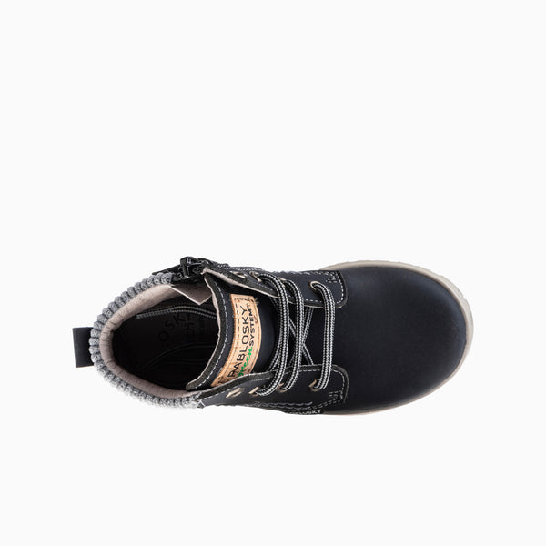 Pablosky Botas De Unisex Pablosky Color Negro De Leader-tech Con Cordones Y Cremallera 516111