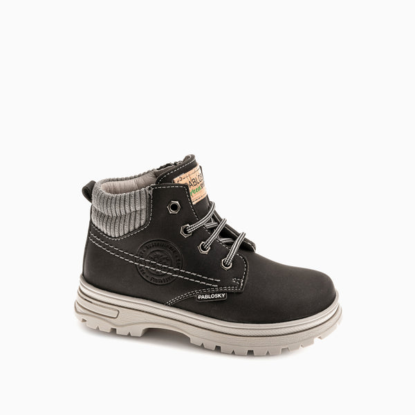pablosky Botas de Unisex Pablosky color Negro de Leader-tech con Cordones y cremallera 516111