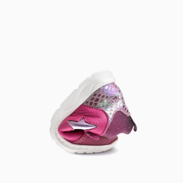 Pablosky Botitas De Bebé Niña Pablosky Rosas De Piel Con Cierre Adherente 034975