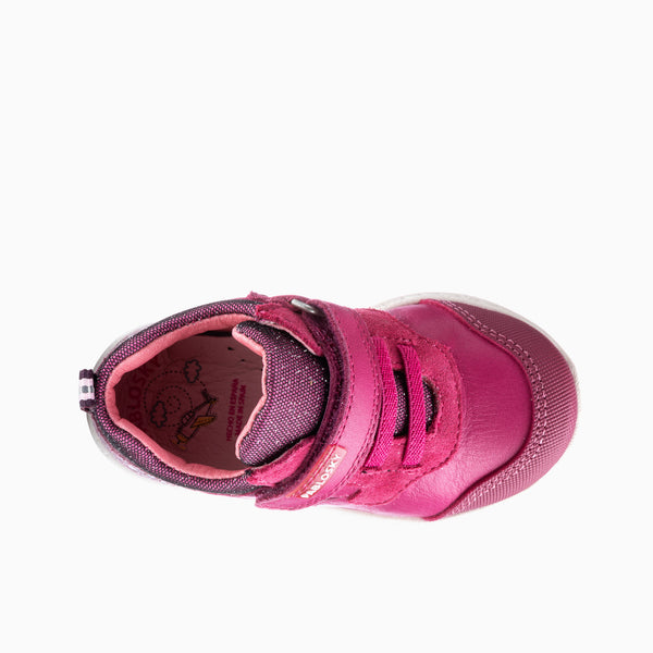 Pablosky Botitas De Bebé Niña Pablosky Rosas De Piel Con Cierre Adherente 034975