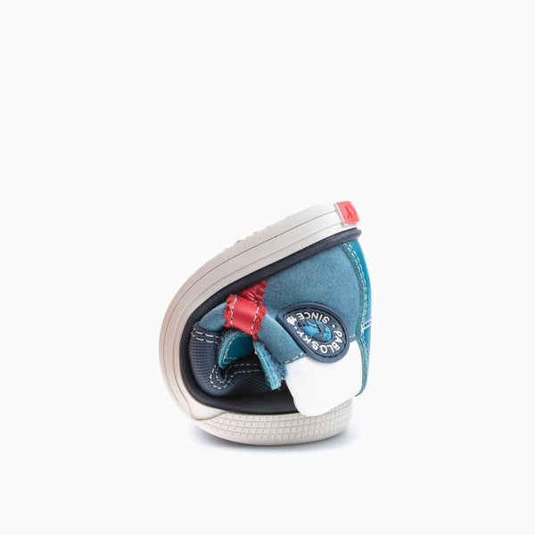 Pablosky Botitas De Bebé Niño Pablosky Azules De Piel Con Cierre Adherente 035342