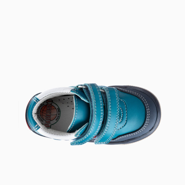 Pablosky Botitas De Bebé Niño Pablosky Azules De Piel Con Cierre Adherente 035342