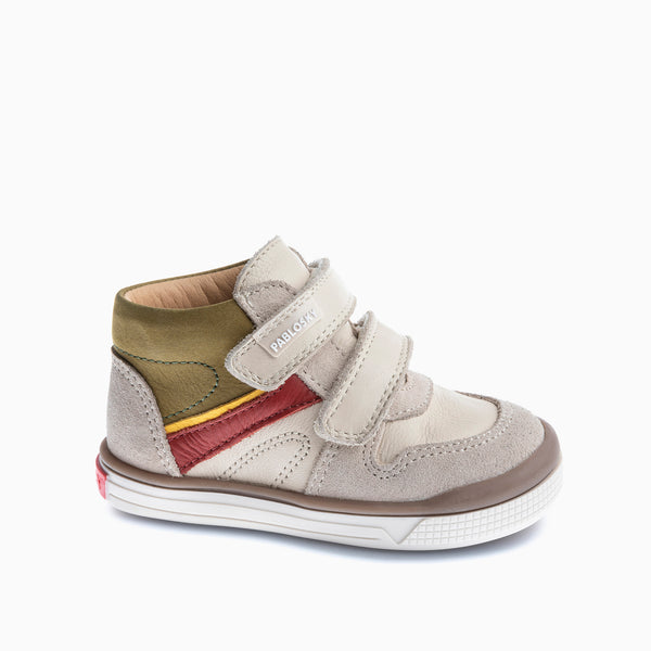pablosky Botitas de Bebé Niño Pablosky beige de Piel con Cierre Adherente 035233