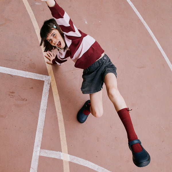 Pablosky Colegiales De Niña Color Marino Con Cierre Adherente 355125