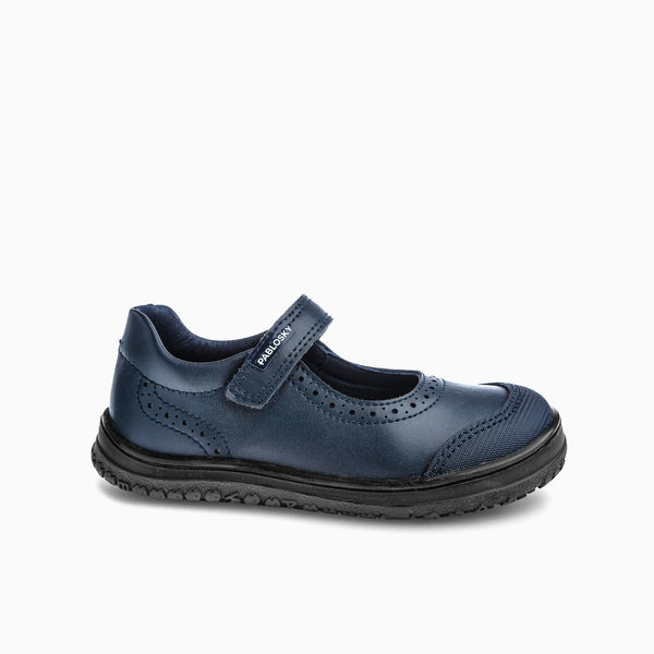 pablosky Colegiales de Niña color Marino con Cierre adherente 355125