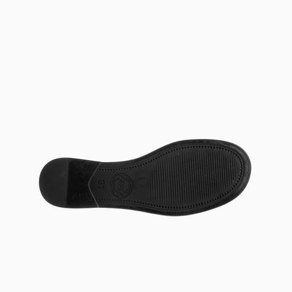 Pablosky Colegiales De Niña Paola Negros De Piel Con Elástico 866211