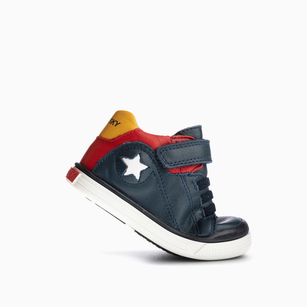 Pablosky Deportivos De Bebé Niño Pablosky Azules De Piel Con Cierre Adherente 022126