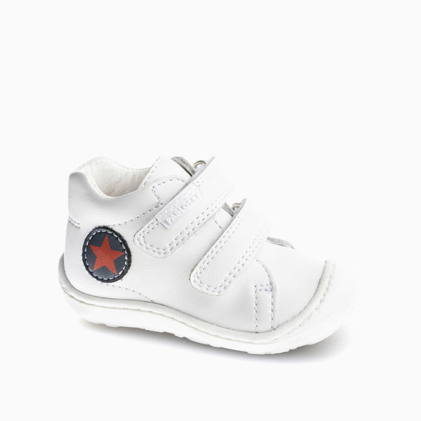 pablosky Deportivos de Bebé Unisex Pablosky blancos de Piel con Cierre Adherente 032202