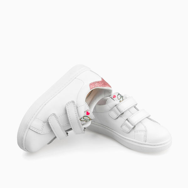 Pablosky Deportivos De Niña Pablosky Blancos De Piel Con Cierre Adherente 201908