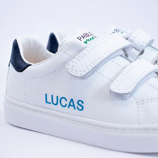Pablosky Deportivos De Niña Pablosky Blancos De Piel Con Cierre Adherente 201902