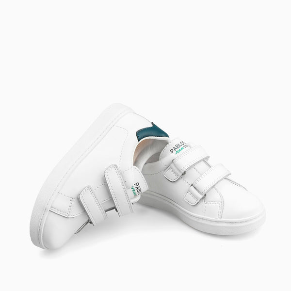 Pablosky Deportivos De Niña Pablosky Blancos De Piel Con Cierre Adherente 201902