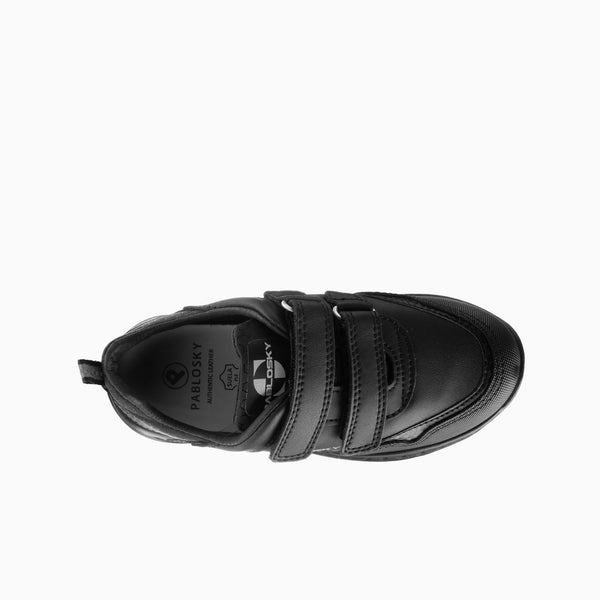 Pablosky Deportivos De Niño Pablosky Negros De Piel Y Textil Técnico Con Cierre Adherente 299212