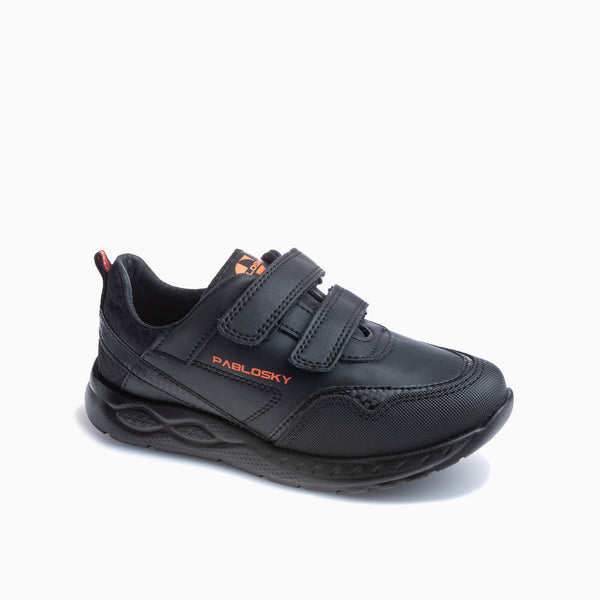pablosky Deportivos de Niño Pablosky negros de Piel y Textil Técnico con Cierre Adherente 299212