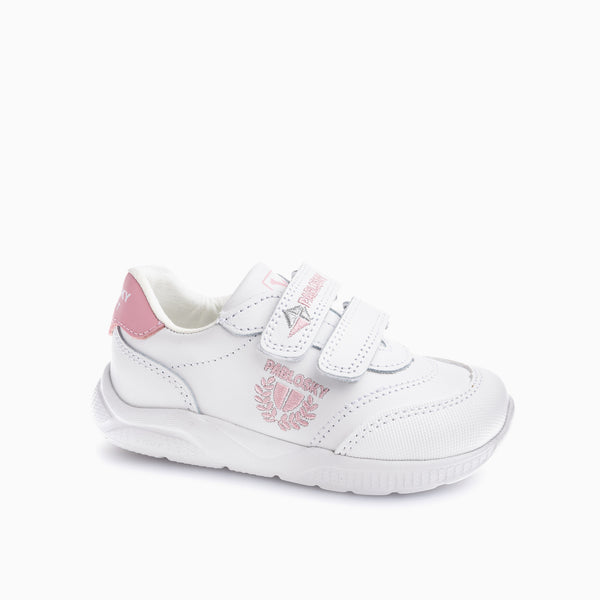 pablosky Deportivos para el Cole de Niña Pablosky color Blanco de Piel con Cierre adherente 203907 pablosky Deportivos para el Cole de Niña Pablosky color Blanco de Piel con Cierre adherente 203907