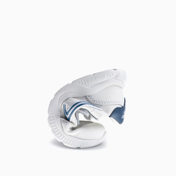 Pablosky Deportivos Para El Cole De Unisex Pablosky Color Blanco De Piel Con Cierre Adherente 204002