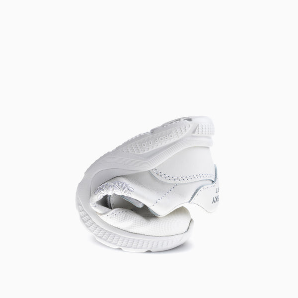 Pablosky Deportivos Para El Cole De Unisex Pablosky Color Blanco De Piel Con Cierre Adherente 203900