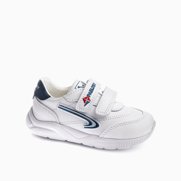 pablosky Deportivos para el Cole de Unisex Pablosky color Blanco de Piel con Cierre adherente 204002 pablosky Deportivos para el Cole de Unisex Pablosky color Blanco de Piel con Cierre adherente 204002
