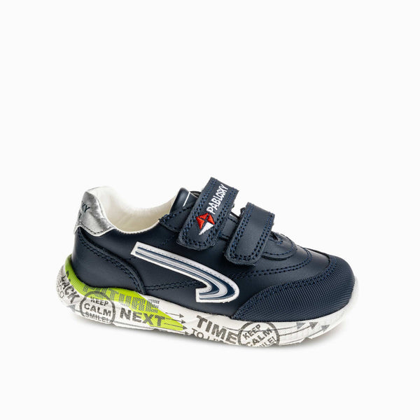 pablosky Deportivos para el Cole Unisex Pablosky color Azul de Piel con Cierre adherente 204029