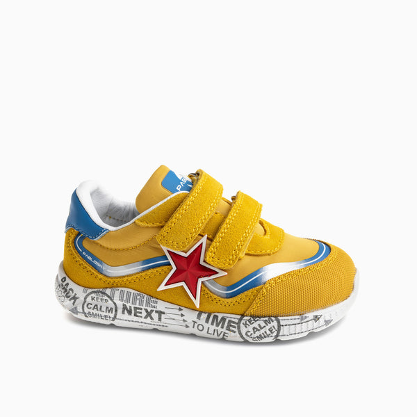 pablosky Deportivos Unisex Pablosky color Amarillo de Piel y Textil Técnico con Cierre Adherente 979480