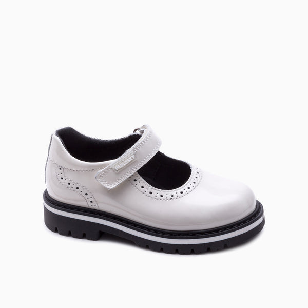 pablosky Merceditas de niña Pablosky 347909 de piel color blanco