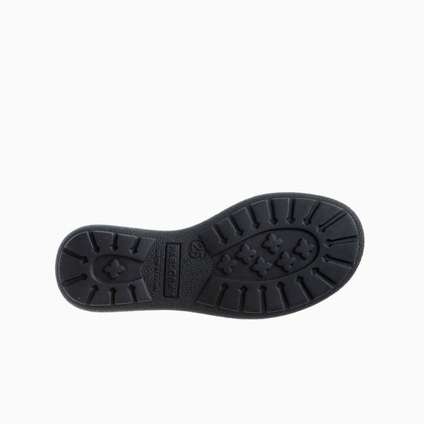 Pablosky Merceditas De Niña Pablosky Negras De Piel Con Cierre Adherente 353219