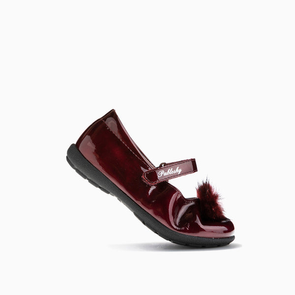 Pablosky Merceditas De Niña Pablosky Rojas De Piel Con Cierre Adherente 353369