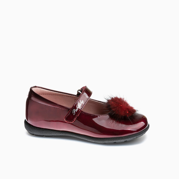 pablosky Merceditas de Niña Pablosky rojas de Piel con Cierre Adherente 353369