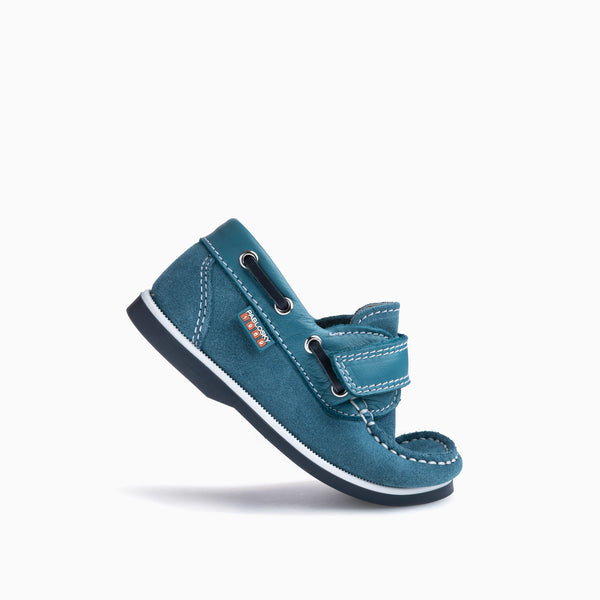 Pablosky Náuticos De Niño Pablosky Azules De Piel Con Cierre Adherente 128840