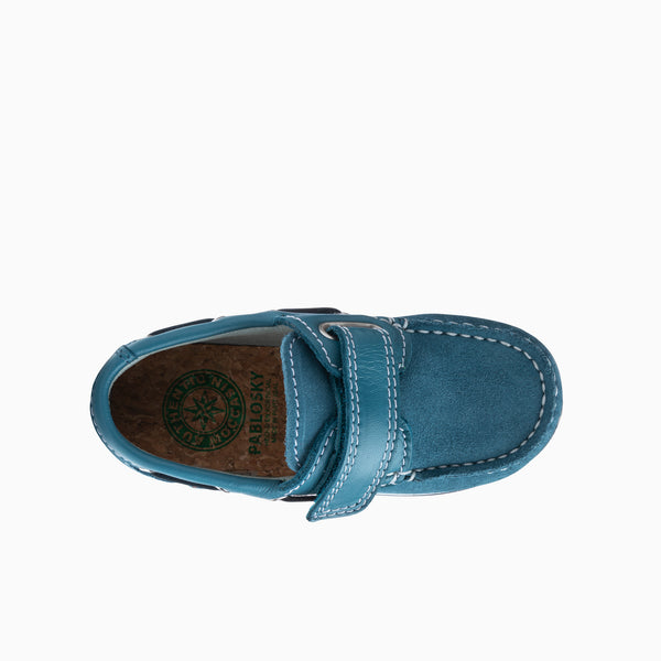 Pablosky Náuticos De Niño Pablosky Azules De Piel Con Cierre Adherente 128840