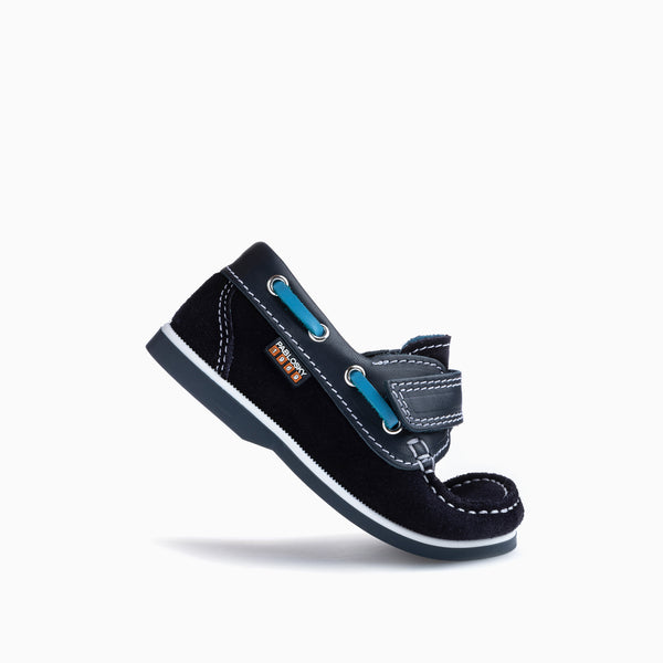 Pablosky Náuticos De Niño Pablosky Azules De Piel Con Cierre Adherente 128820